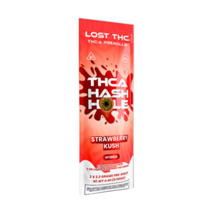 lost thc thca hash hole 2x2.2g pre rolls strawberry kush