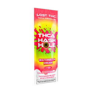 lost thc thca hash hole 2x2.2g pre rolls watermelon dream