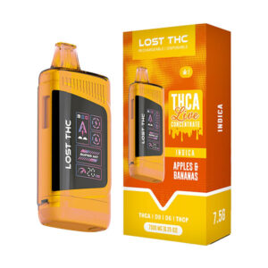 lost thc thca live concentrate 7.5g disposable apples bananas