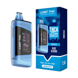 lost thc thca live concentrate 7.5g disposable blue slushie