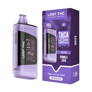 lost thc thca live concentrate 7.5g disposable pebblez zaza