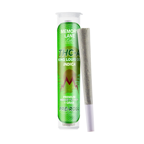 memory lane labs thca 1g preroll king louis og 2