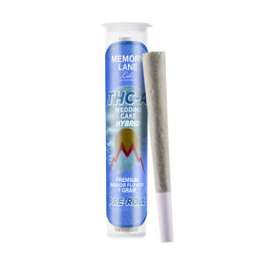 memory lane labs thca 1g preroll wedding cake 2
