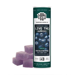 modern hemp co live d9 gummies 5ct huckleberry