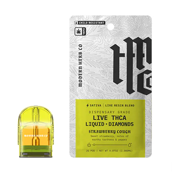 modern hemp co live thca liquid diamonds 2g podrefill strawberry cough