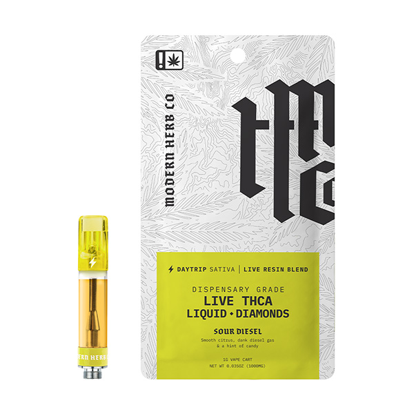 modern hemp co thca liquid diamonds 1g cartridge dt sour diesel