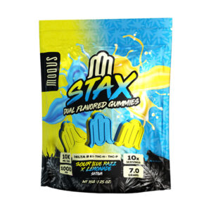 modus stax 1000mg gummies sour blue razz x lemonade
