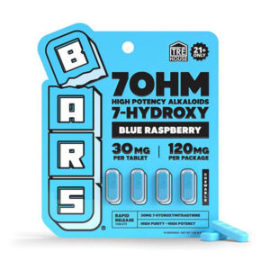 trehouse bars 7 hydroxy tablets 120mg 4ct blue raspberry