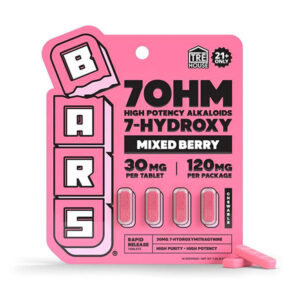 trehouse bars 7 hydroxy tablets 120mg 4ct mixed berry