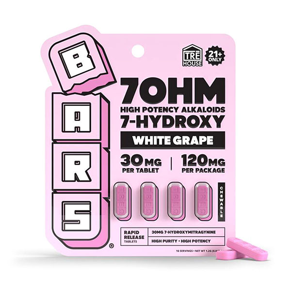 trehouse-bars-7-hydroxy-tablets-120mg-4ct-white-grape trehouse bars 7 hydroxy tablets 120mg 4ct white grape