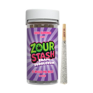 zour stash 2g prerolls 10ct grape bubblegum new
