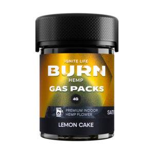 burn hemp gas packs 4g thca flower lemon cake
