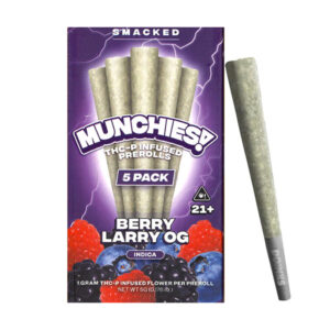 delta munchies thcp 1g thca prerolls 5pk berry larry og