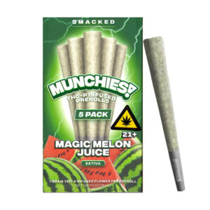 delta munchies thcp 1g thca prerolls 5pk magic melon juice