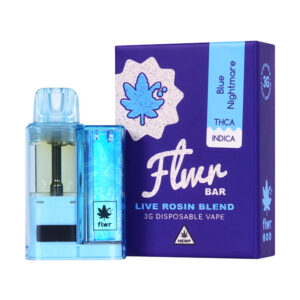 flwr bar live rosin 3g disposable blue nightmare