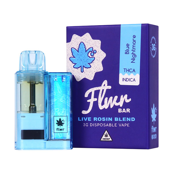 flwr-bar-live-rosin-3g-disposable-blue-nightmare flwr bar live rosin 3g disposable blue nightmare