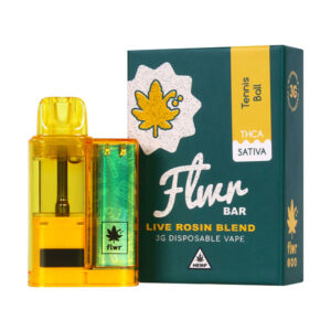 flwr bar live rosin 3g disposable tennis ball