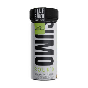 half bakd sumo sourd 10000mg 25ct gummies sour zkittles
