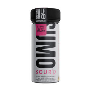 half bakd sumo sourd 10000mg 25ct gummies strawberry strawz