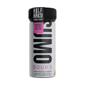 half bakd sumo sourd 10000mg 25ct gummies wacky watermelon