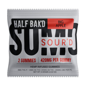 half bakd sumo sourd 840mg 2ct gummies big apple