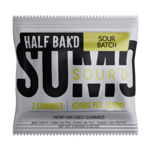 half bakd sumo sourd 840mg 2ct gummies sour batch