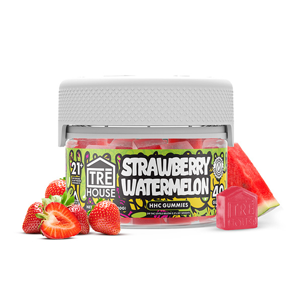 tre house hhc gummies 40ct strawberry watermelon