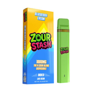 zour stash thca 1g disposable blueberry cream