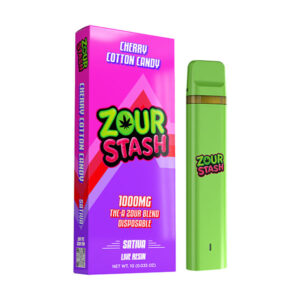 zour stash thca 1g disposable cherry cotton candy