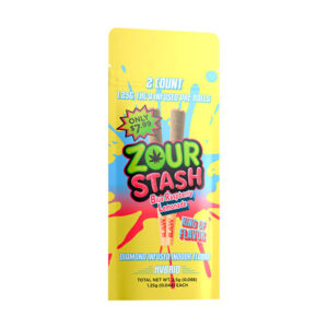zour stash thca pre rolls 2ct blue raspberry lemonade