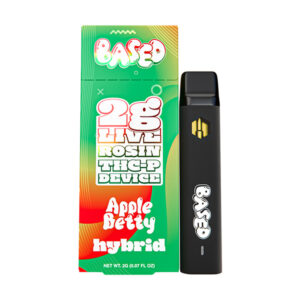based thcp live rosin 2g disposable apple betty