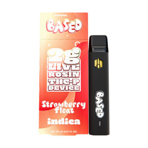 based thcp live rosin 2g disposable strawberry float