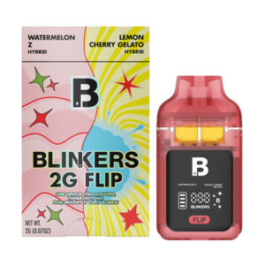 blinkers flip 2g disposable watermelon z lemon cherry gelato