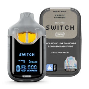 boutiq switch glow 2g disposable black z z limeade
