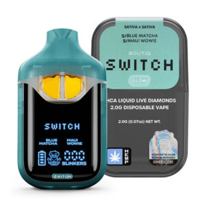 boutiq switch glow 2g disposable blue matcha maui wowie