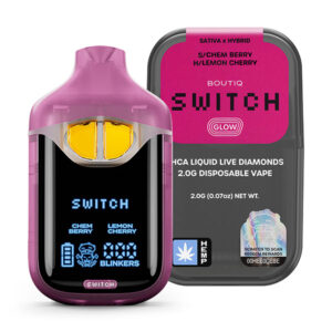 boutiq switch glow 2g disposable chem berry lemon cherry