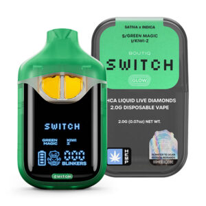 boutiq switch glow 2g disposable green magic kiwi z