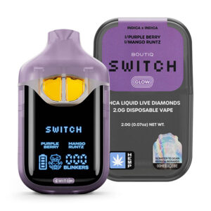 boutiq switch glow 2g disposable purple berry mango runtz