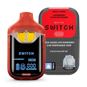 boutiq switch glow 2g disposable razzberry cactus cooler