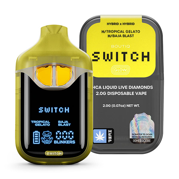 Boutiq Switch Glow Liquid Diamonds Vape | Delta 8 Resellers