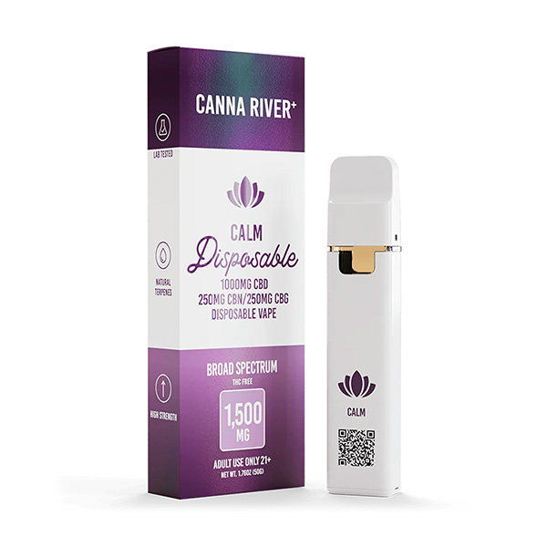 canna river 1500mg cbd disposable bs calm