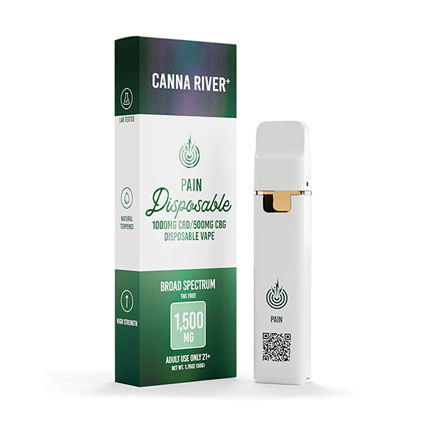 canna river 1500mg cbd disposable bs pain
