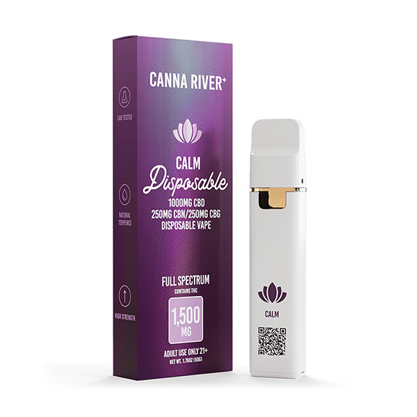canna river 1500mg cbd disposable fs calm