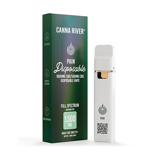 canna river 1500mg cbd disposable fs pain