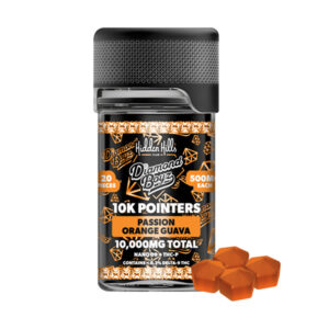 hidden hills diamond boyz 10k pointers 500mg gummies passion orange guava