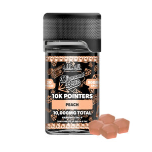 hidden hills diamond boyz 10k pointers 500mg gummies peach