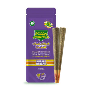 hidden hills mini mart thca 4g pre rolls 2ct purple octane