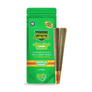 hidden hills mini mart thca 4g pre rolls 2ct tropical diesel