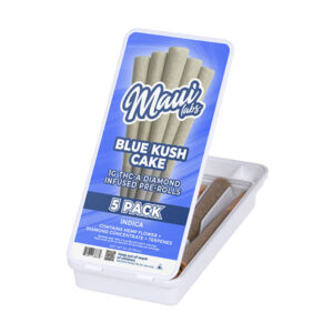 maui labs thca diamond infused pre rolls 1g 5ct blue kush cake