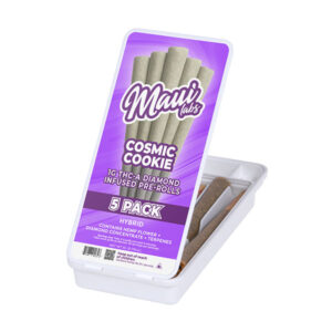 maui labs thca diamond infused pre rolls 1g 5ct cosmic cookie